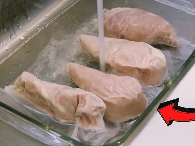defrosting frozen chicken